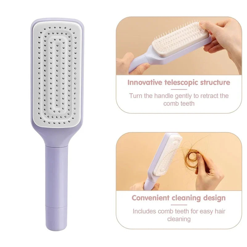 Magic Self-Cleaning Hairbrush
