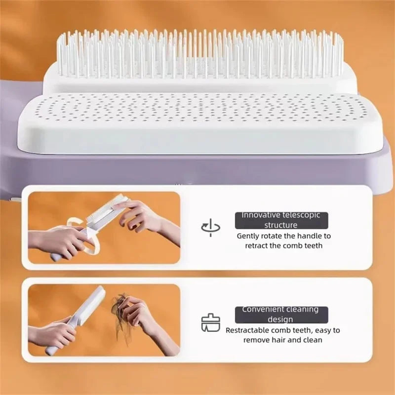 Magic Self-Cleaning Hairbrush