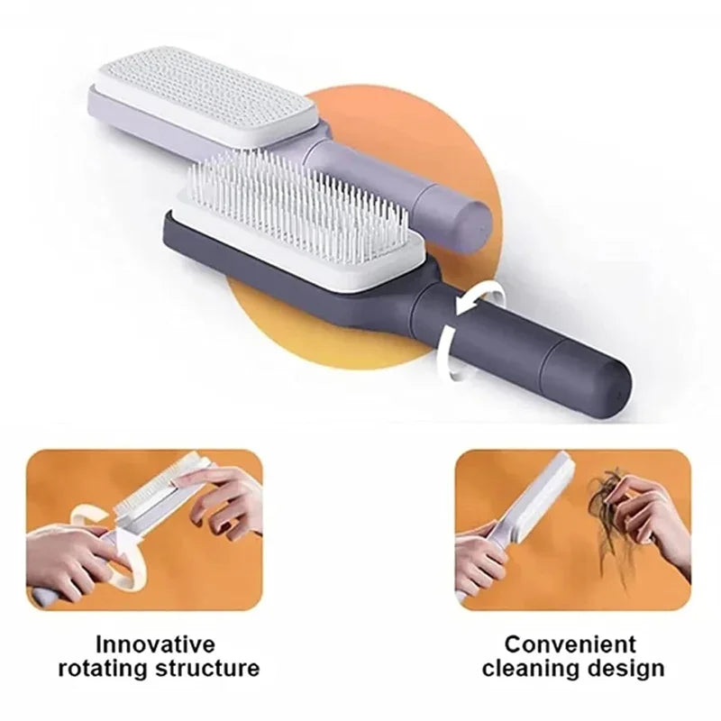 Magic Self-Cleaning Hairbrush